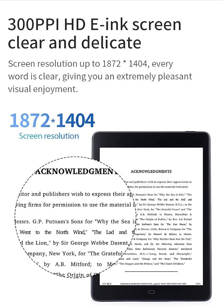 Amazon.com: Likebook E-Reader P78, 7.8” Eink Carta Screen, Built